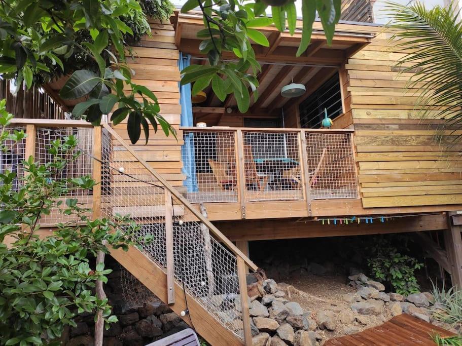 Bungalow Ecologique Avec Toilettes Seches Leu Kabanon Vue Mer Saint-Leu Extérieur photo