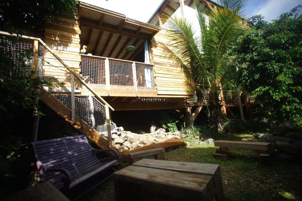Bungalow Ecologique Avec Toilettes Seches Leu Kabanon Vue Mer Saint-Leu Extérieur photo